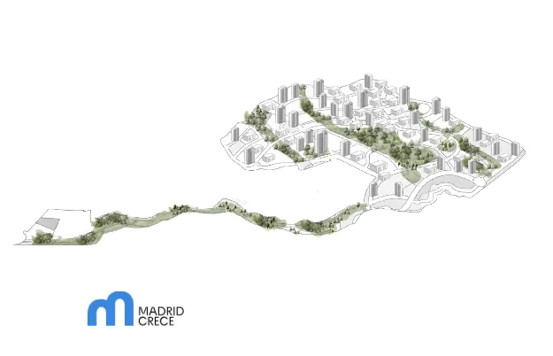 The first buildings on the sunny side of Solana de Valdebebas, in Hortaleza, they can begin to be constructed in 2026